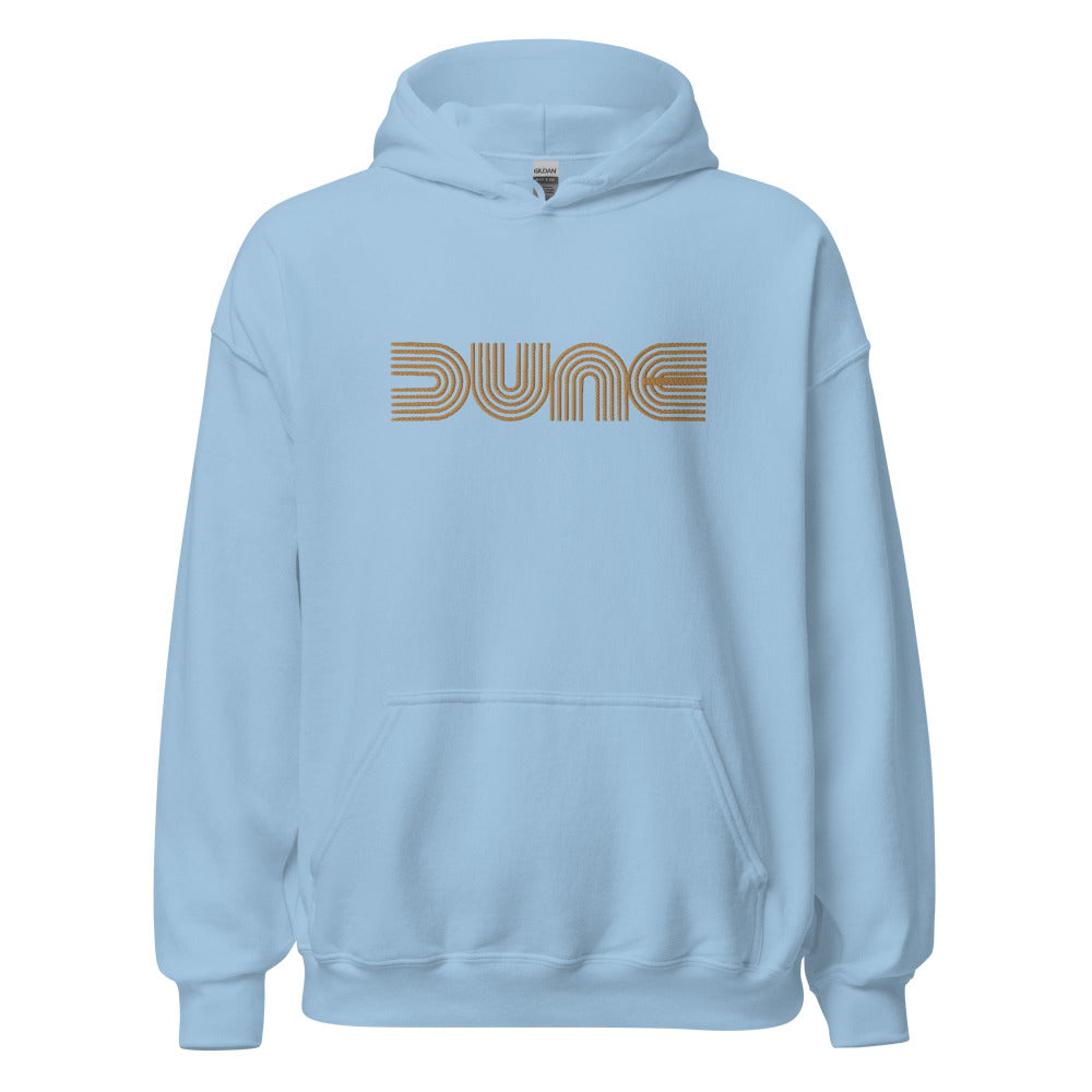 Dune Hoodie - Light Blue Color - Gold Embroidery - https://ascensionemporium.net